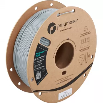 Polymaker PETG 3D-tulostin-filamentti, 1,75 mm, 1 kg, harmaa