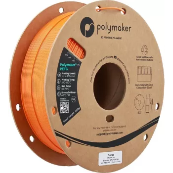 Polymaker PETG 3D-tulostin-filamentti, 1,75 mm, 1 kg, oranssi (PB05005)