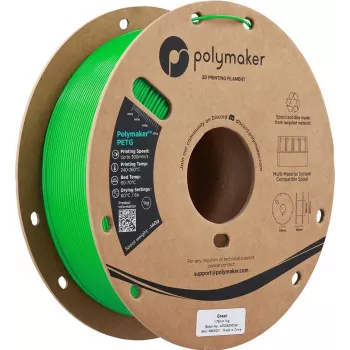 Polymaker PETG 3D-tulostimen filamentti, 1,75 mm, 1 kg, vihreä (PB05011)