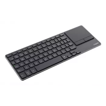 Rapoo E2810M langaton ultralaiha multimedianäppäimistö kosketuslevyllä, QWERTZ, musta