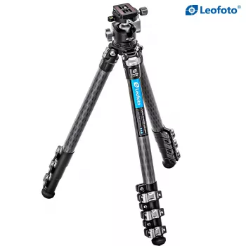 Leofoto LSR-284C+LH-30 CNC-kolmijalka tasauspohjalla ja kääntökiinnikkeellä, 4-osainen 28/25/22/19mm