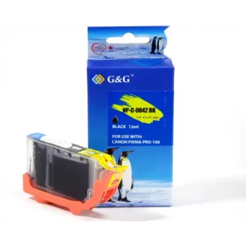 G&G Ninestar -yhteensopiva mustepatruuna Canon CLI-42BK (6384B001) musta