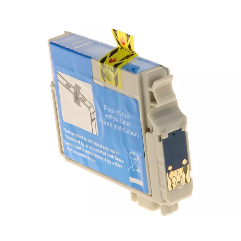 G&G Ninestar -yhteensopiva mustepatruuna Epson T0712/C13T07124012 syaani