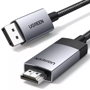 Ugreen DP119 DisplayPort - HDMI -adapterikaapeli 4K 60Hz 1 m harmaa
