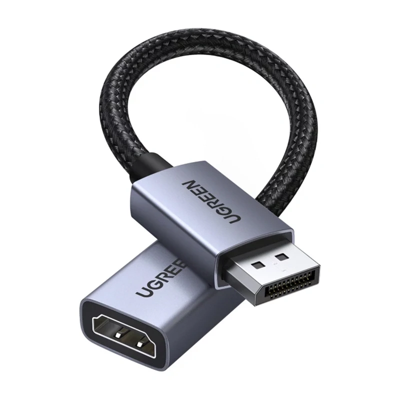 Ugreen DisplayPort - HDMI -adapterikaapeli 4K 30Hz yksisuuntainen musta 1,5 m