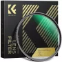 K&F Concept Black Diffusion 1/8 -suodatin 82mm HD Nano Coating