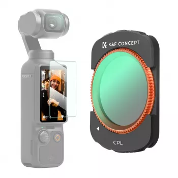 K&F Concept ympyräpolarisaatiosuodatin CPL HD MRC 12-kerros suodatin DJI Osmo Pocket 3:lle (KF01.2532)