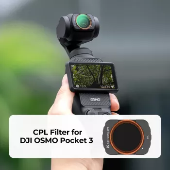 K&F Concept ympyräpolarisaatiosuodatin CPL HD MRC 12-kerros suodatin DJI Osmo Pocket 3:lle (KF01.2532)