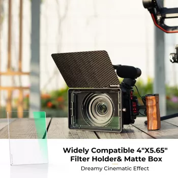 K&F Concept Black Diffusion 1/8 -suodatin 4x5.65 inch Matte Box -kehykseen