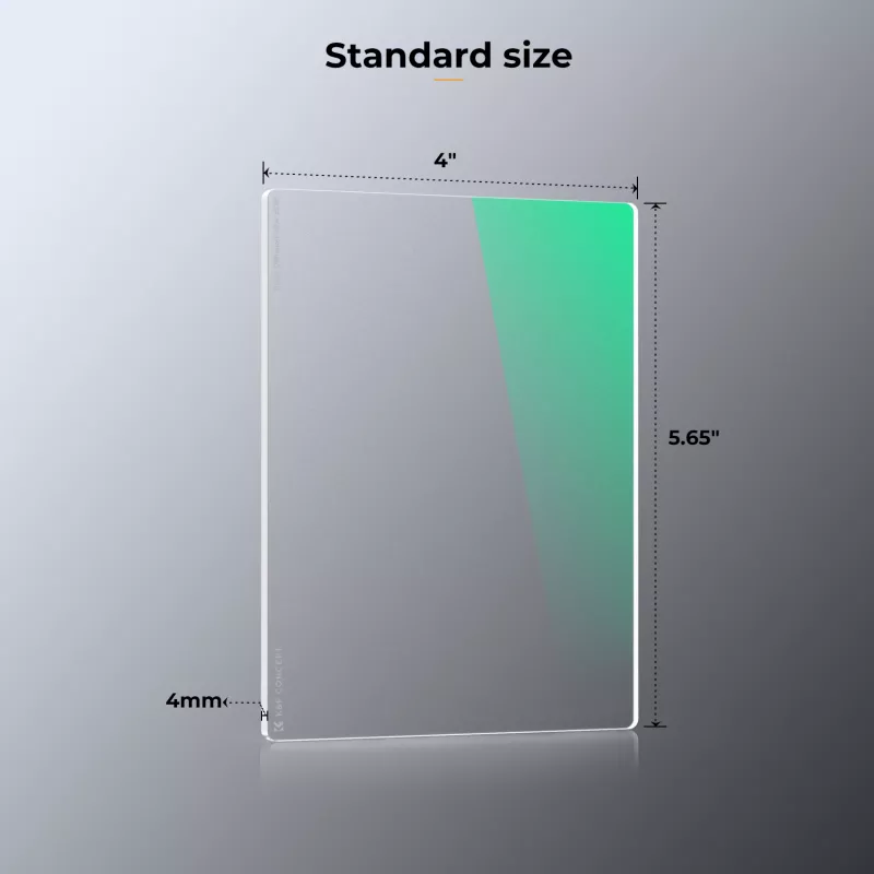 K&F Concept Black Diffusion 1/8 -suodatin 4x5.65 inch Matte Box -kehykseen
