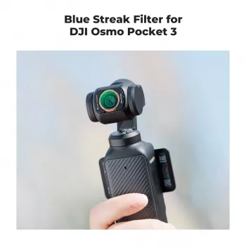 KF Filtr Blue Streak anamorfinen suodatin + karkaistu lasinen näytönsuoja 2-in-1 DJI Osmo Pocket 3 / 4:lle