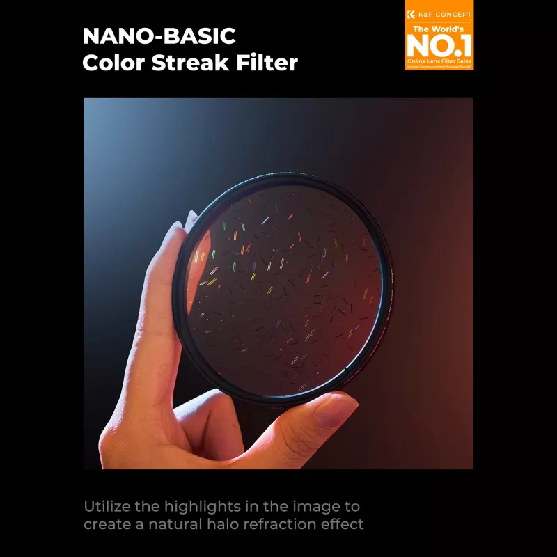 K&F Concept Nano-B MRC Starlight Glare Rainbow Flare -suodatin 82mm