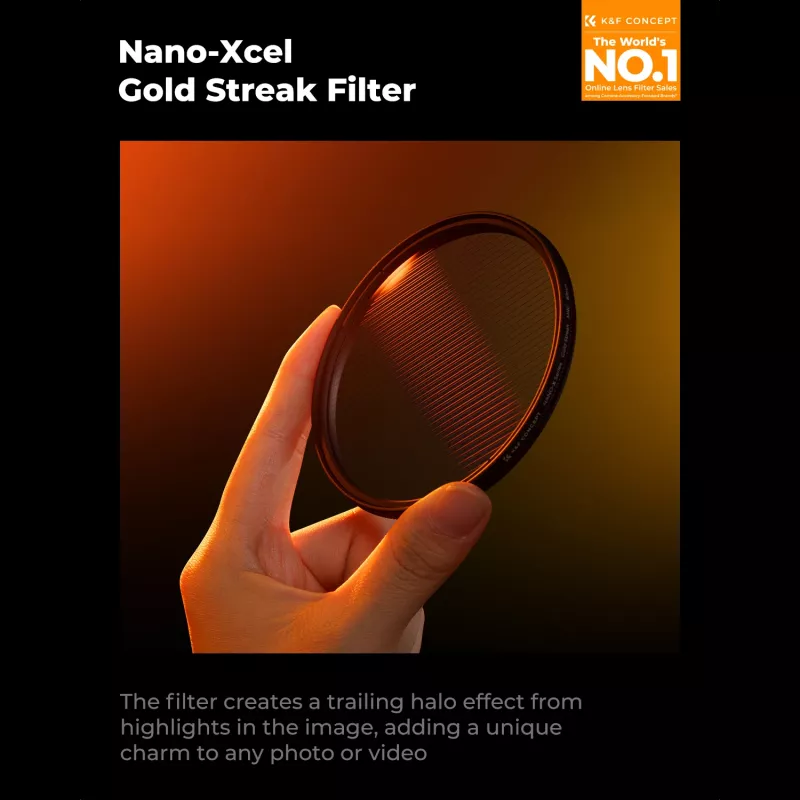 K&F Nano-X MRC Gold Streak -efektisuodatin 52mm