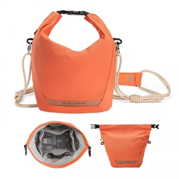 K&F Concept Crossbody Sling Bag 5L oranssi kameralle ja älypuhelimelle