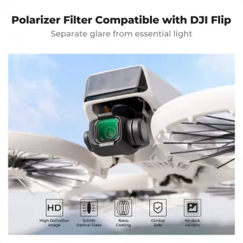 K&F Concept Nano-X 8K Ultra HD ympyräpolarisaatiosuodatin DJI Flip -droonille (KF01.3080)