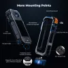 KF Protective Frame Mount Cage 2x 1/4 tuuman 20 kierrereijällä ja GoPro-pidikkeellä Insta360 X5:lle / Kf31.182
