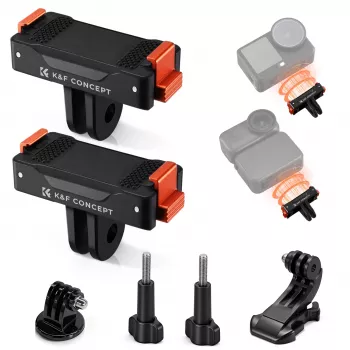 KF 2 kpl:n magneettinen pikakiinnitys DJI Osmo Action 6 / Nano, GoPro ja 1/4 tuumaa (KF12.0029)