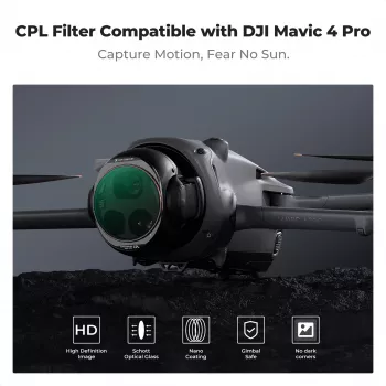 K&F Concept Nano-X 8K HD CPL -suodatin DJI Mavic 4 Prolle (KF01.2071V1)
