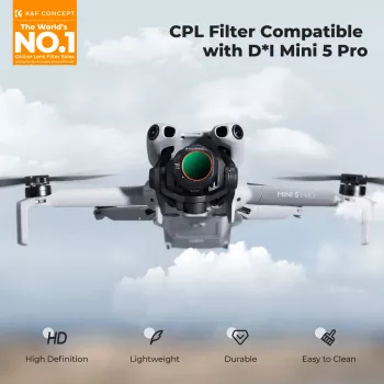 K&F Concept Circular Polarizer CPL -suodatin DJI Mini 5 Pro -droonille (KF02.0002)