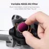 K&F Variable ND -suodatin ND32-ND512 DJI Mini 5 Pro -droonille, AGC-lasi, KF02.0004