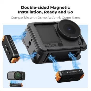 Magneettinen pikavaihtopidike 1/4 tuuman kierteellä DJI Osmo Action 6 / Nano / Kf12.0028