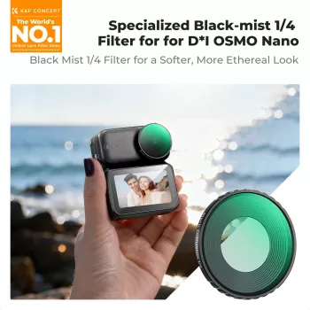 K&F Concept Nano-X Black Diffusion 1/4 -suodatin DJI Osmo Nanolle, mukana kotelo
