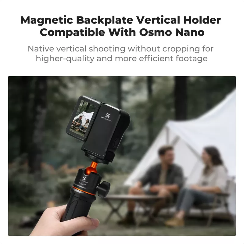 KF Concept KF12.0050 Magneettinen pystykiinnitysadapteri 1/4 tuuman kierteellä DJI Osmo Nano / Xtra Atto -laitteille