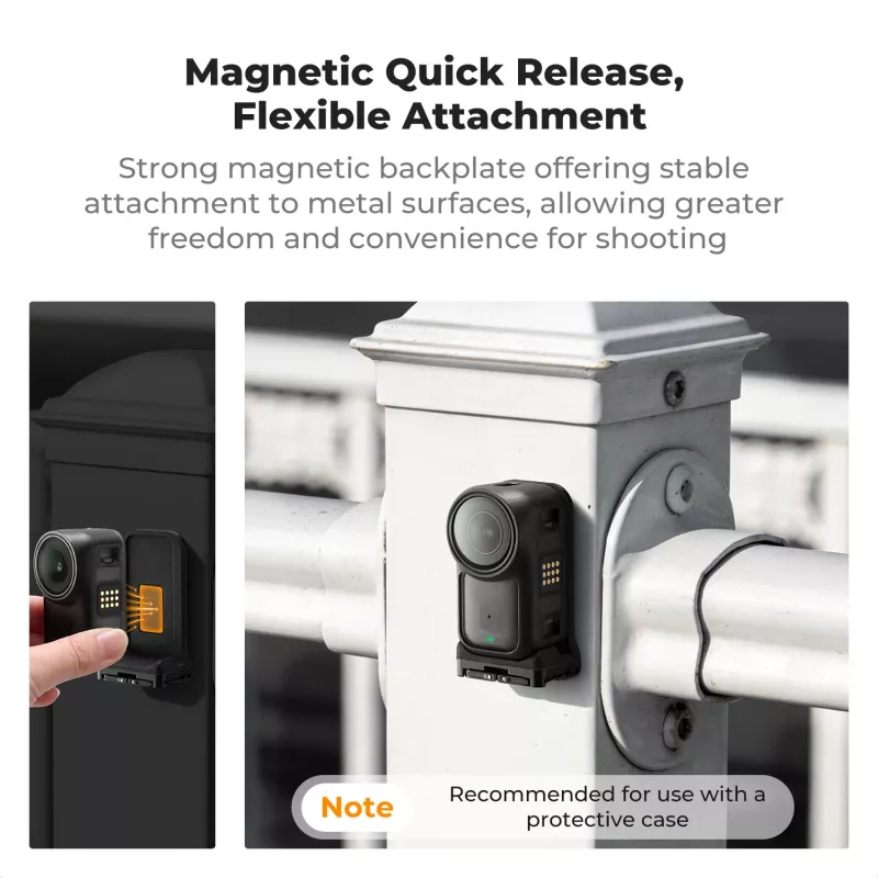 KF Concept KF12.0050 Magneettinen pystykiinnitysadapteri 1/4 tuuman kierteellä DJI Osmo Nano / Xtra Atto -laitteille