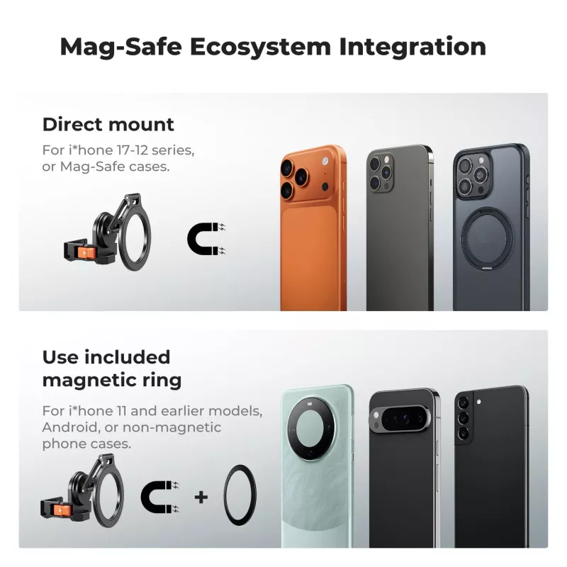 Magnetic Mount -kotelo DJI Osmo Pocket 3 / 4 & MagSafe iPhone - KF20.0021