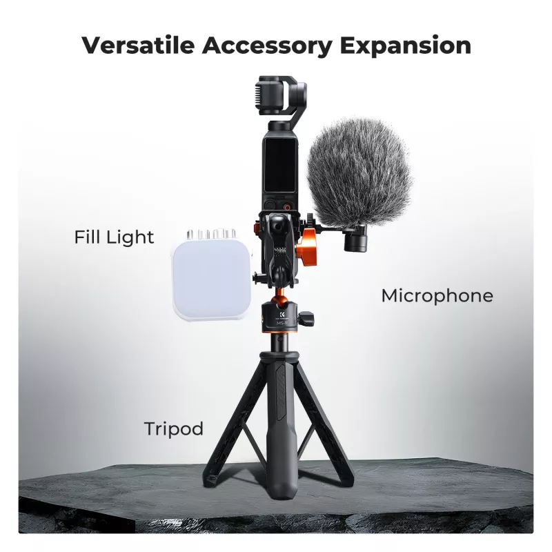 KF Mount Adapter -suojakehys DJI Osmo Pocket 3 / 4, GoPro-teline ja 1/4