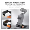 KF Mount Adapter -suojakehys DJI Osmo Pocket 3 / 4, GoPro-teline ja 1/4