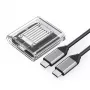 Orico TC20-M2-10G M.2 NVMe USB-C 3.2 SSD-kotelo - läpinäkyvä