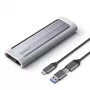 ORICO AXM2-G2 M.2 NVMe USB-C 10Gbps -kotelo - harmaa