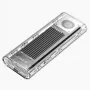 ORICO TCM2-G20 M.2 NVMe USB-C 3.2 20Gb/s -kotelo - hopea/läpinäkyvä