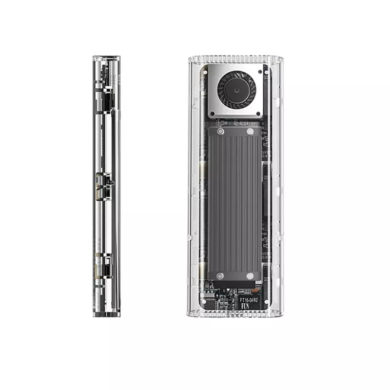 ORICO TCM2-G20 M.2 NVMe USB-C 3.2 20Gb/s -kotelo - hopea/läpinäkyvä