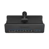 ORICO MH4PU puristuskiinnitteinen USB 3.0 -keskitin 4x USB-A 3.0 - musta
