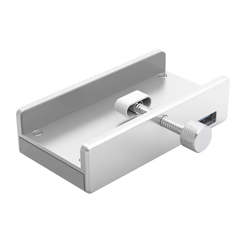 ORICO MH4PU puristuskiinnitteinen USB-keskitin 4x USB-A 3.0 - hopea