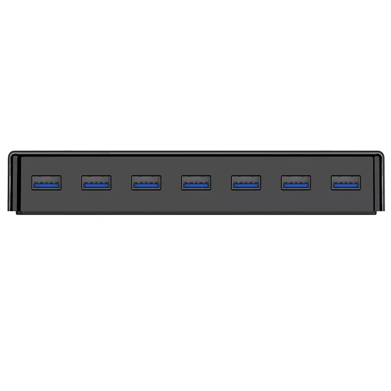 ORICO H7928-U3-V1 7 portin USB 3.0 -keskitin 7x USB-A, musta
