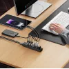 ORICO PW7U-U3 7 portin USB 3.0 -keskitin USB-C-virtalähdöllä, 1 m kaapeli, musta