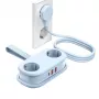 ORICO AP3 20W GaN virtalista 5-in-1, 2x AC + 2x USB-A + 1x USB-C, sininen