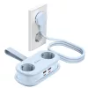 ORICO AP3 65W GaN virtalista 6-in-1, 2x AC + 2x USB-A + 2x USB-C, sininen