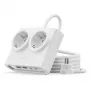 ORICO PDC25 virtalista 25W 6-in-1 2x AC + 2x USB-A + 2x USB-C - valkoinen