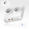 ORICO PDC25 virtalista 25W 6-in-1 2x AC + 2x USB-A + 2x USB-C - valkoinen