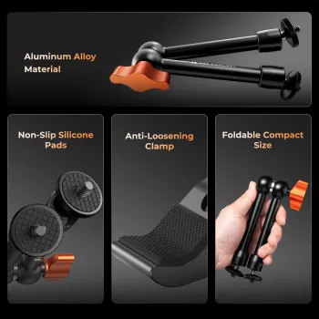 Magic Arm Super Clamp 1/4 3/8 puristin 15-55 mm puhelinpidike Kf31.131s2