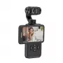 Ordro Pocket M5 5K action-kamera 3-akselisella gimbalilla, 12MP, Wi-Fi, musta