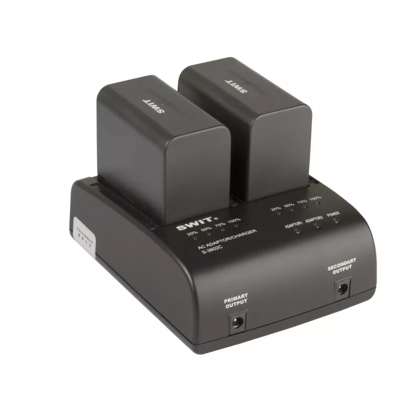 SWIT S-3602C kaksikanavainen Li-Ion-akkujen laturi