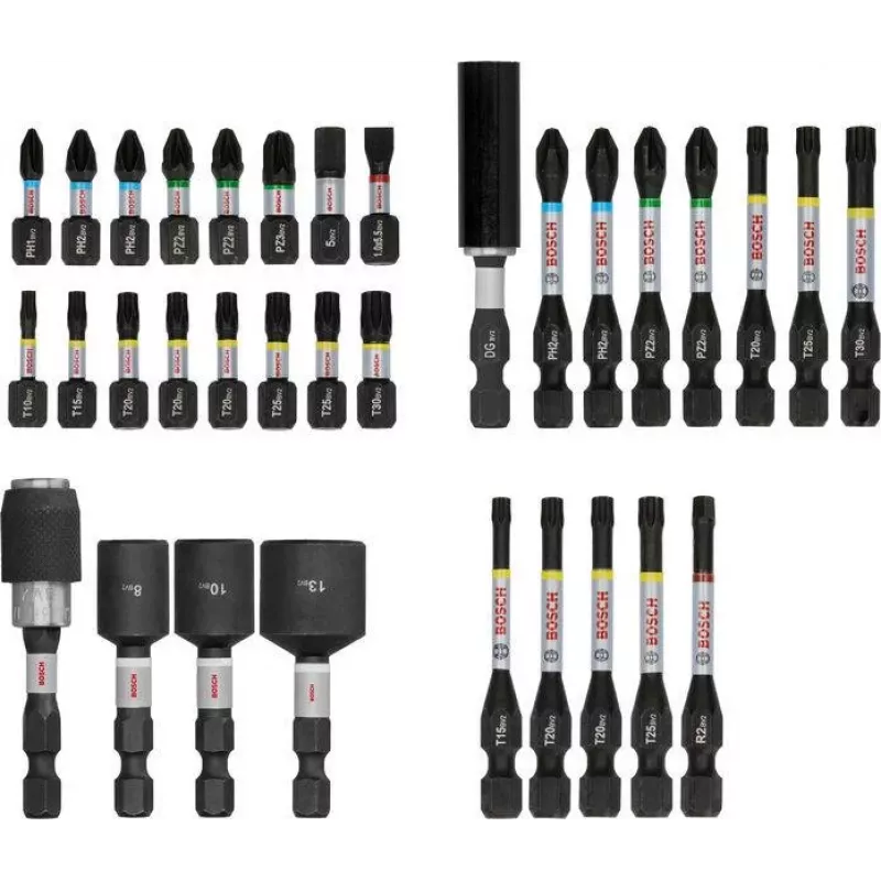 Bosch PRO Impact -ruuvauskärkisarja 33 osaa (2608521U76)