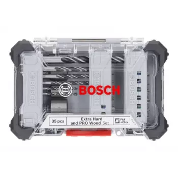 Bosch Extra Hard and PRO Wood pora- ja ruuvauskärkisarja 35-osainen (2607017730)