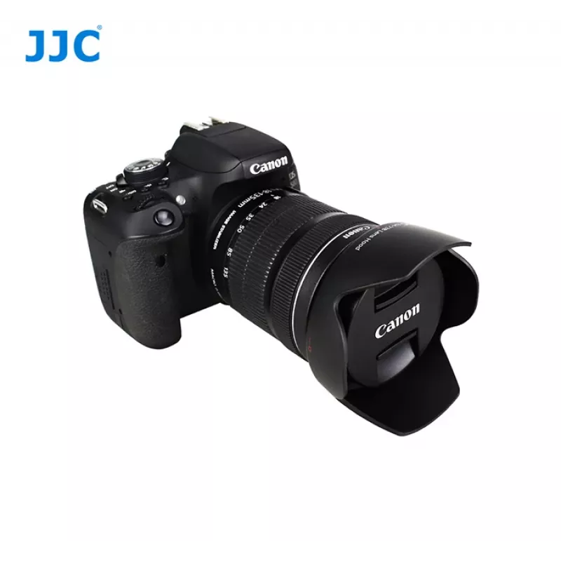 JJC vastavalosuoja Canon EW-73B - tulppaanimuoto bajonettikiinnitys - musta
