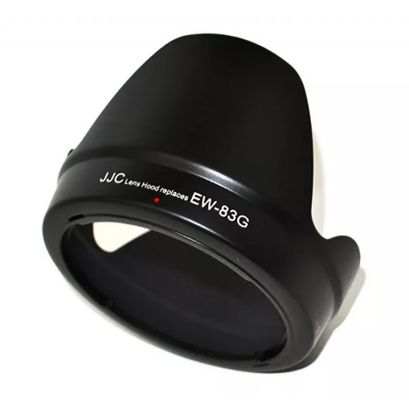 JJC vastavalosuoja Canon EW-83G, tulppaanimuoto, musta